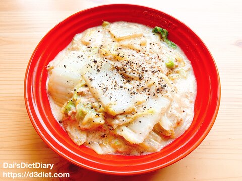 とろとろ！白菜とツナの豆乳煮